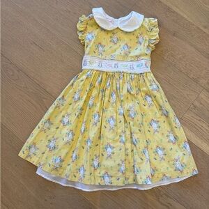 Yellow Floral Kids Dress